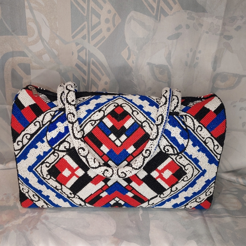 🆕️ "Tilly" Hand-Beaded Satchel